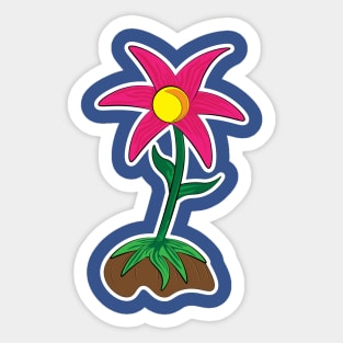 Plant Life Flower Design Sticker